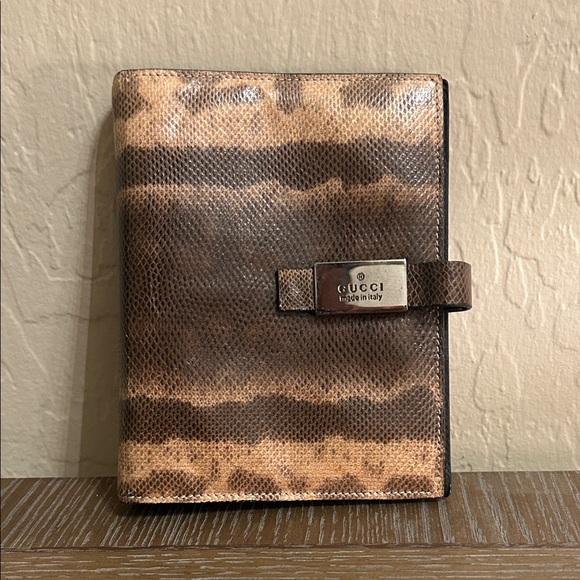 Gucci Accessories - Gucci | Genuine Python Snakeskin Leather Agenda Planner